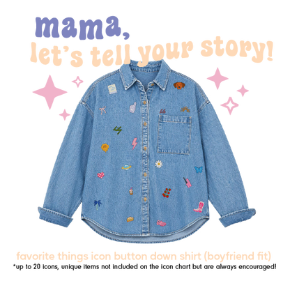 Favorite Things Icon Button-Down (boyfriend fit)