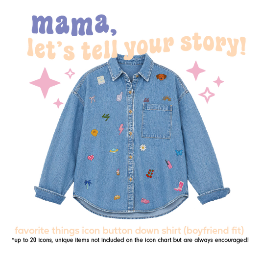 Favorite Things Icon Button-Down (boyfriend fit)